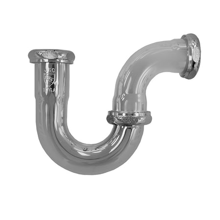 Jones Stephens 1-1/2in. Chrome Plated Brass Repair Trap 17 Gauge P38106